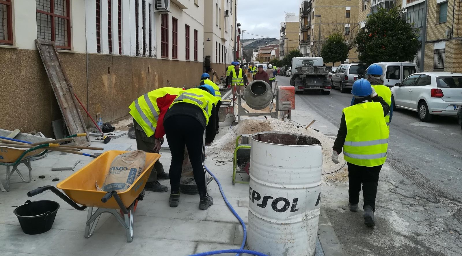 Una obra del PFEA en Baena.