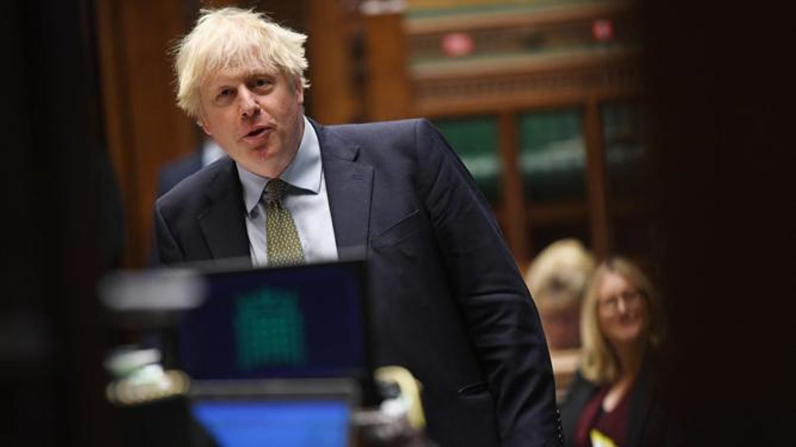 El primer ministro, Boris Johnson, en el Parlamento británico.