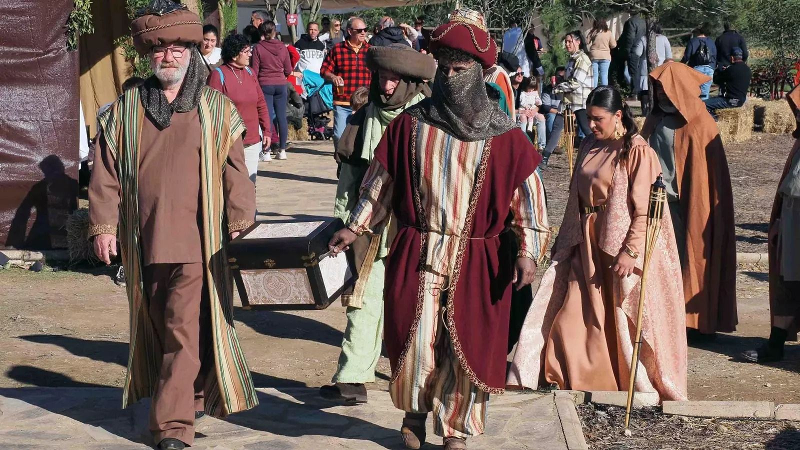 Recreación de la entrega del oro en Tharsis.