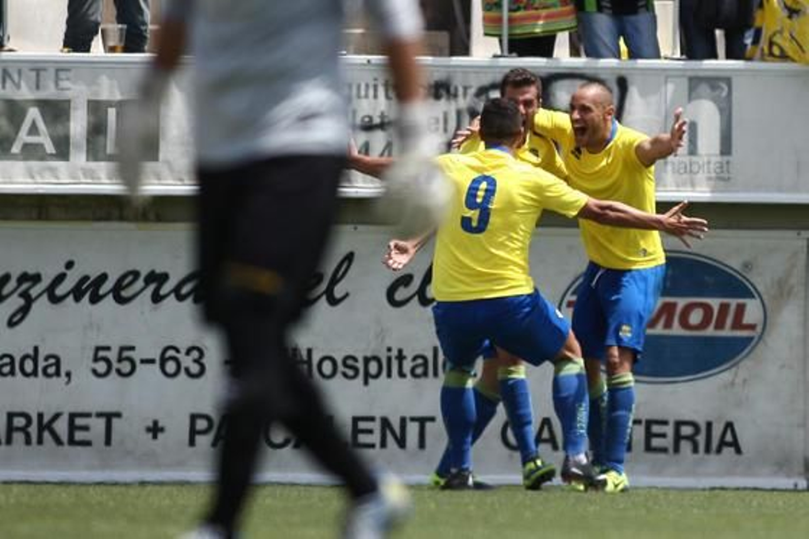 Las imágenes del L'Hospitalet-Cádiz