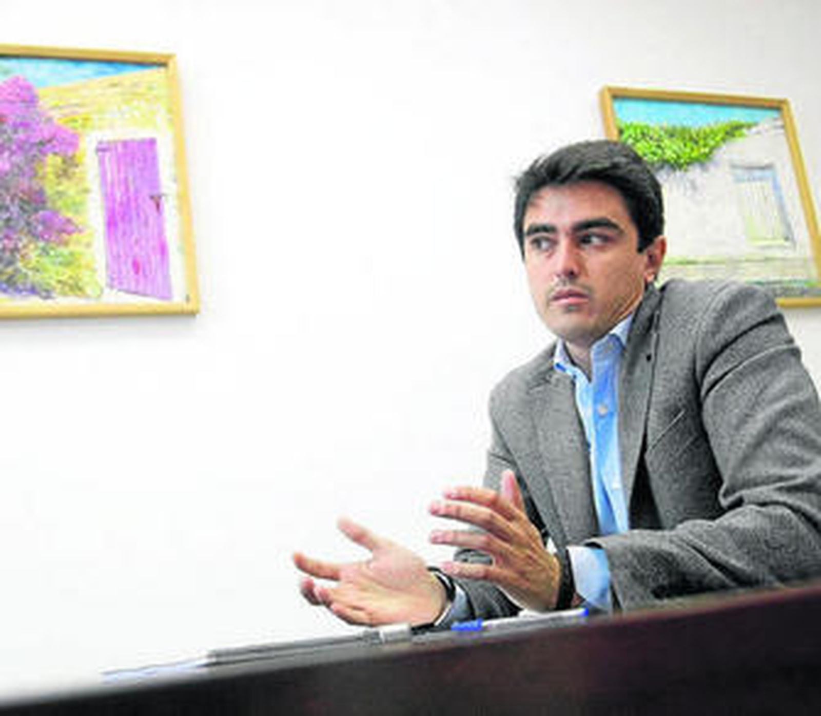 Juan José Puerta, durante una entrevista a este diario.