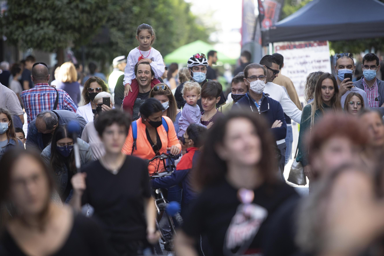 Fotos: La vuelta del Día sin Coche de Granada en imágenes