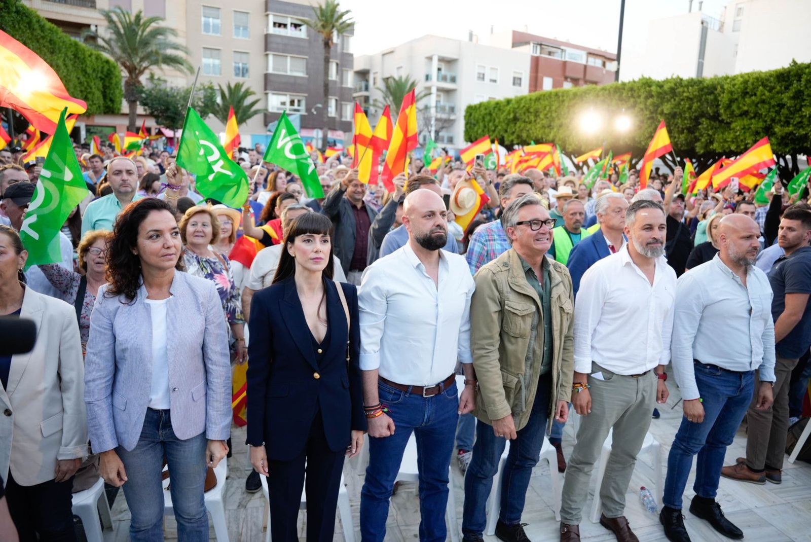 Las imágenes del acto público de Vox con Santiago Abascal en El Ejido