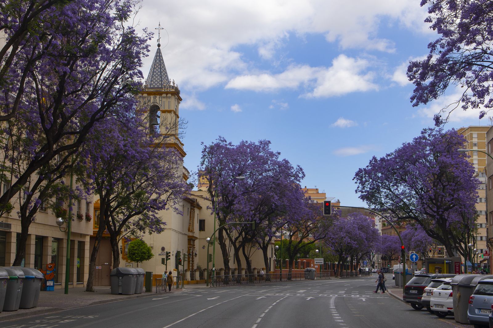 El color morado reina en Sevilla
