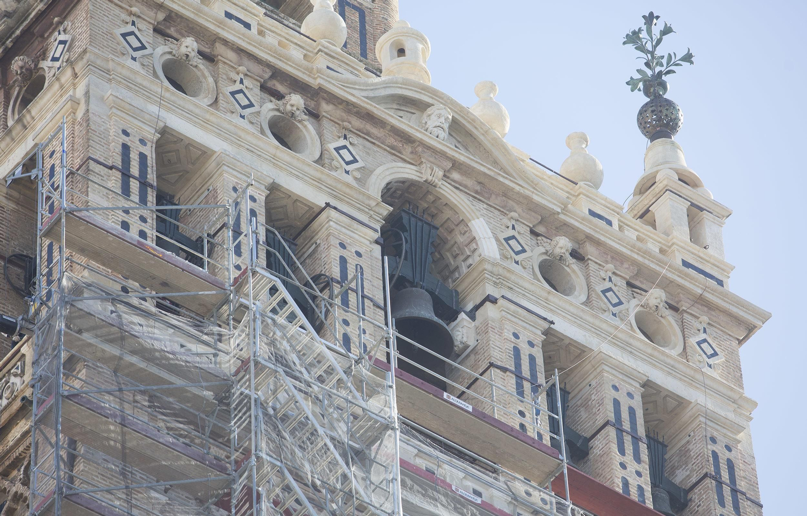 Trabajos de restauración en la Catedral.