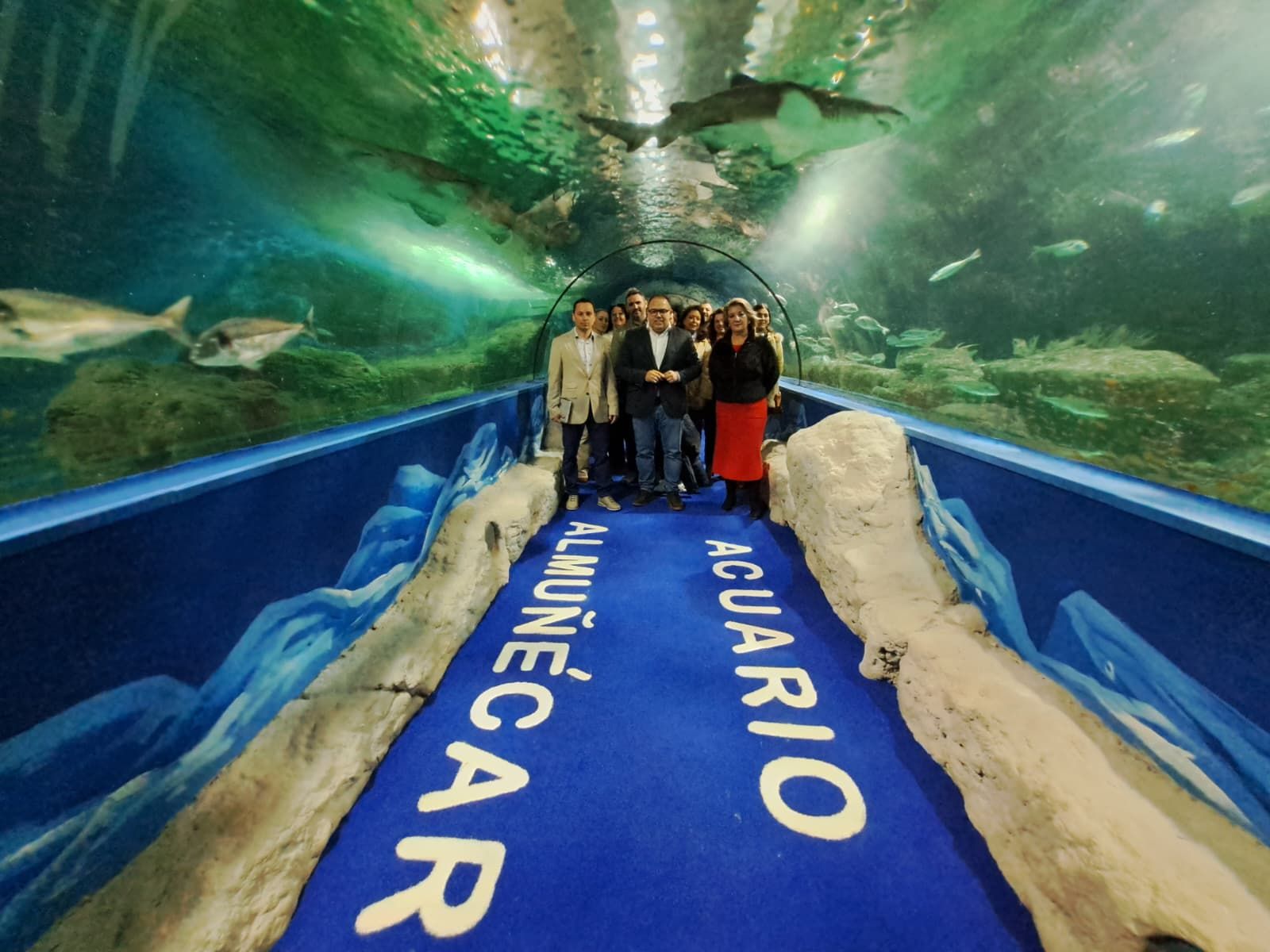 Túnel panorámico del Acuario de Almuñécar