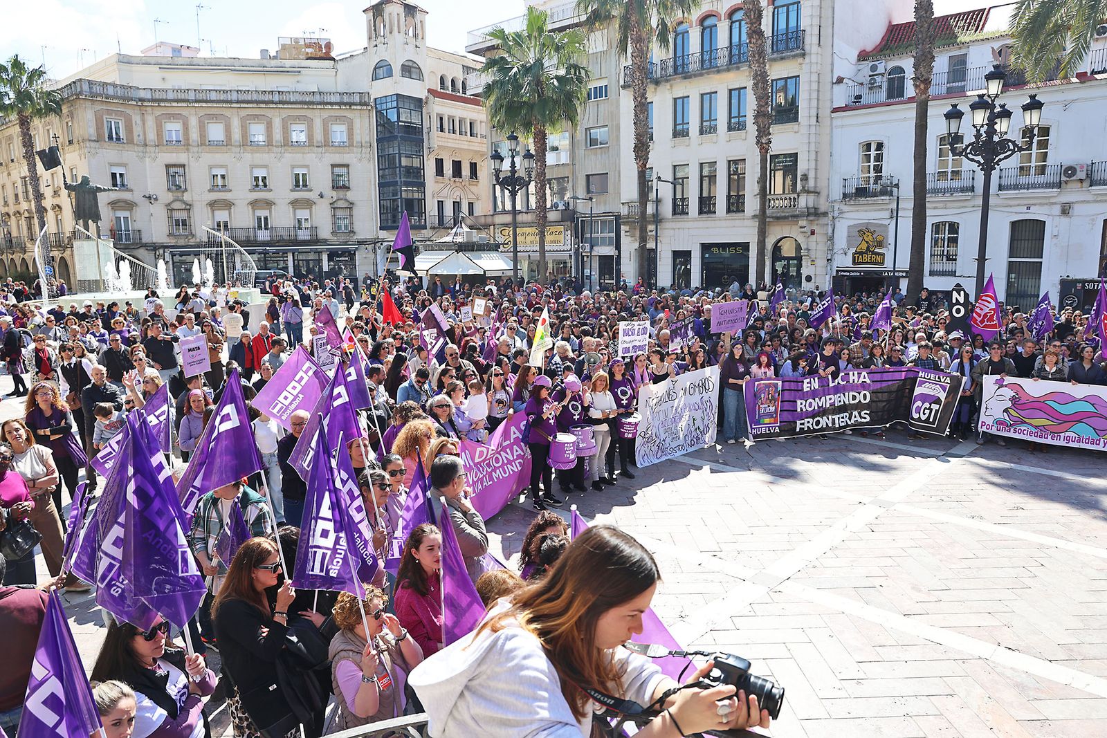 8M: Las fotografías de la manifestación del Día de la Mujer