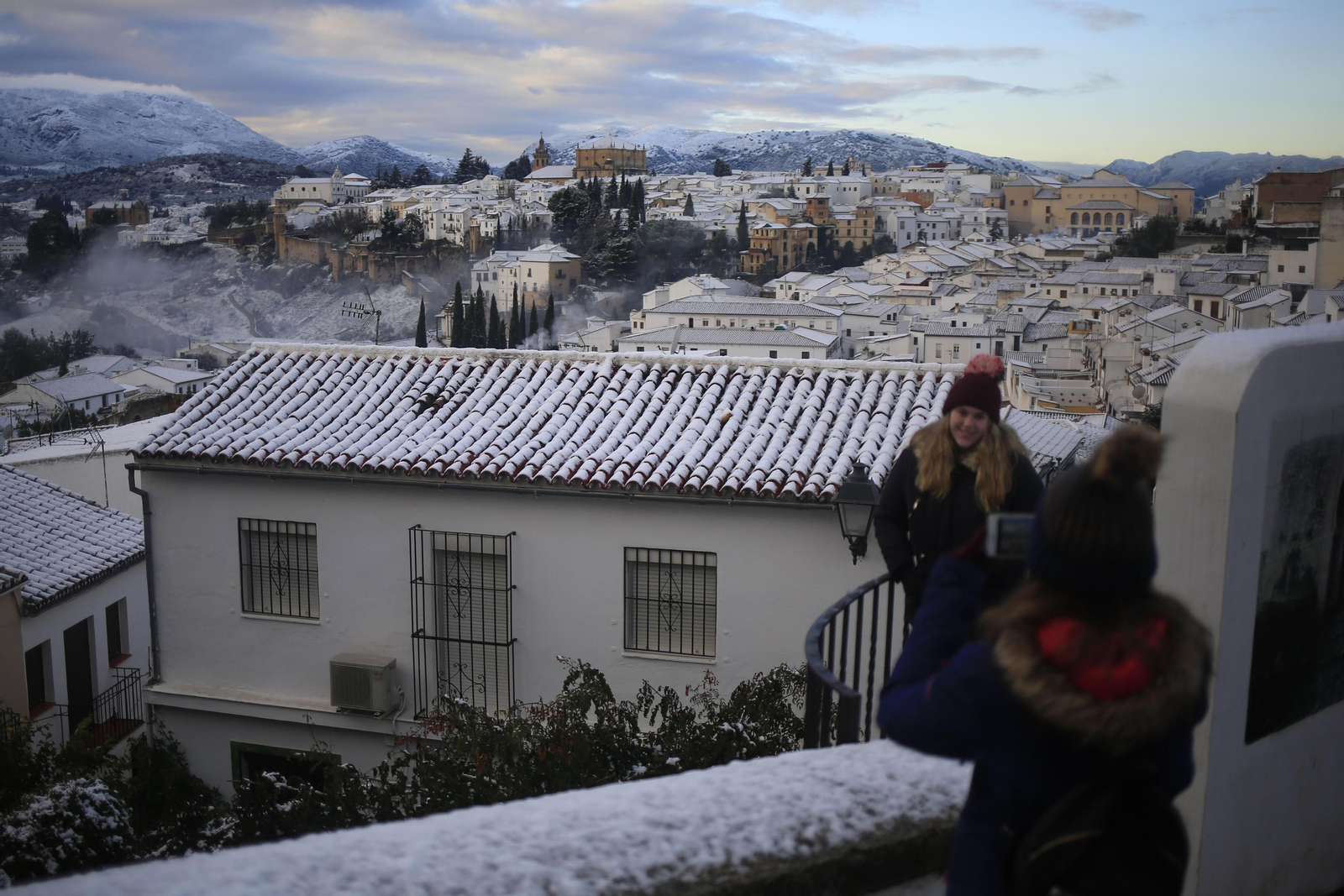 Fotos: Ronda se convierte en una postal nevada