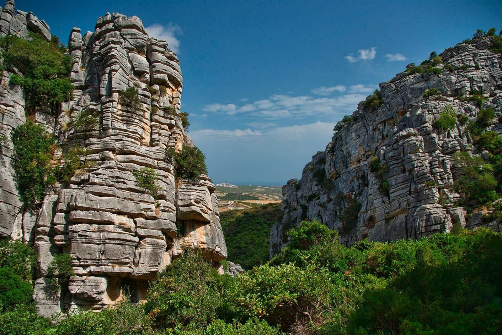 El peculiar paisaje de la Sierra de la Utrera, en el término municipal de Casares.