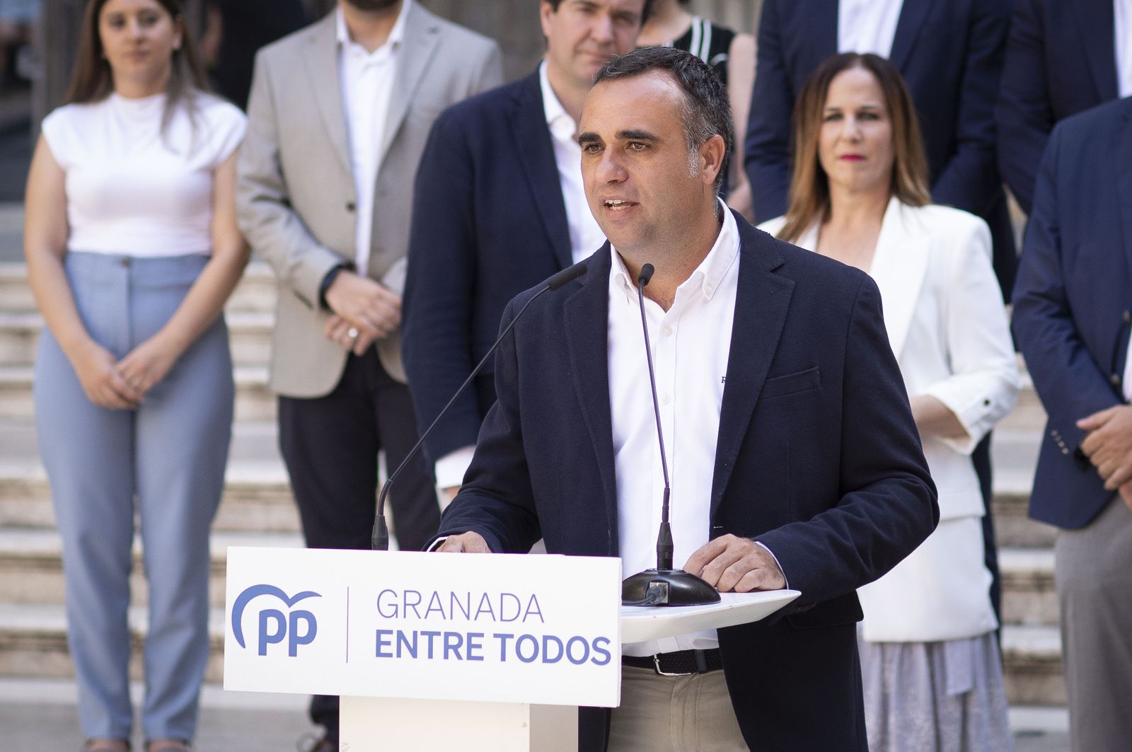 Imagen de archivo del alcalde de Alhendín, Francis Rodríguez, en un acto del PP