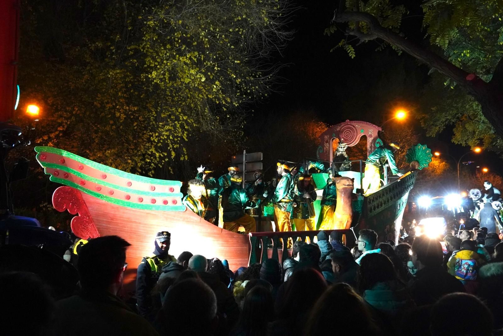 Carroza de Gaspar en la cabalgata 2026.