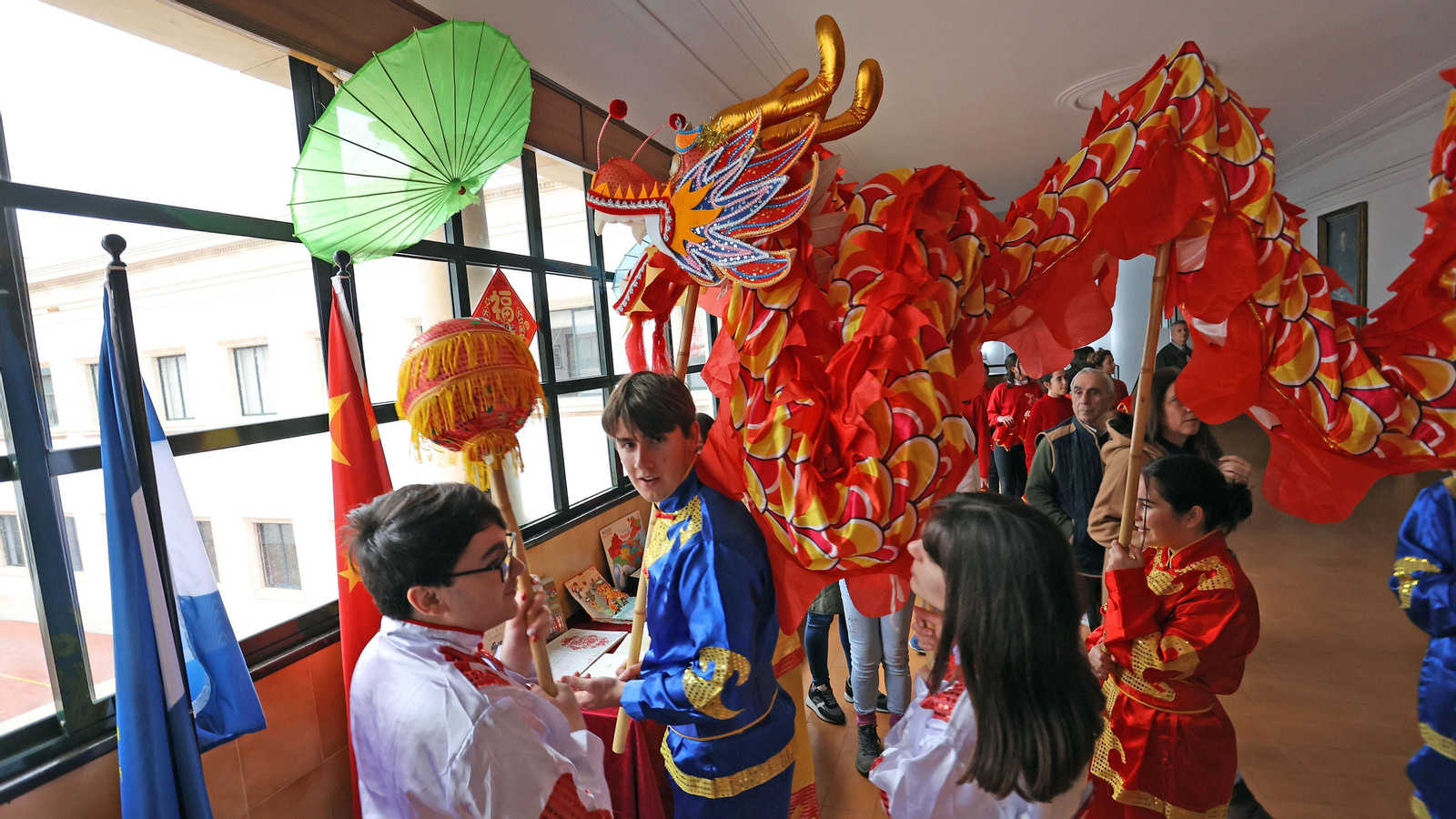 Celebración del Año Nuevo Chino en el IES Coloma de Jerez