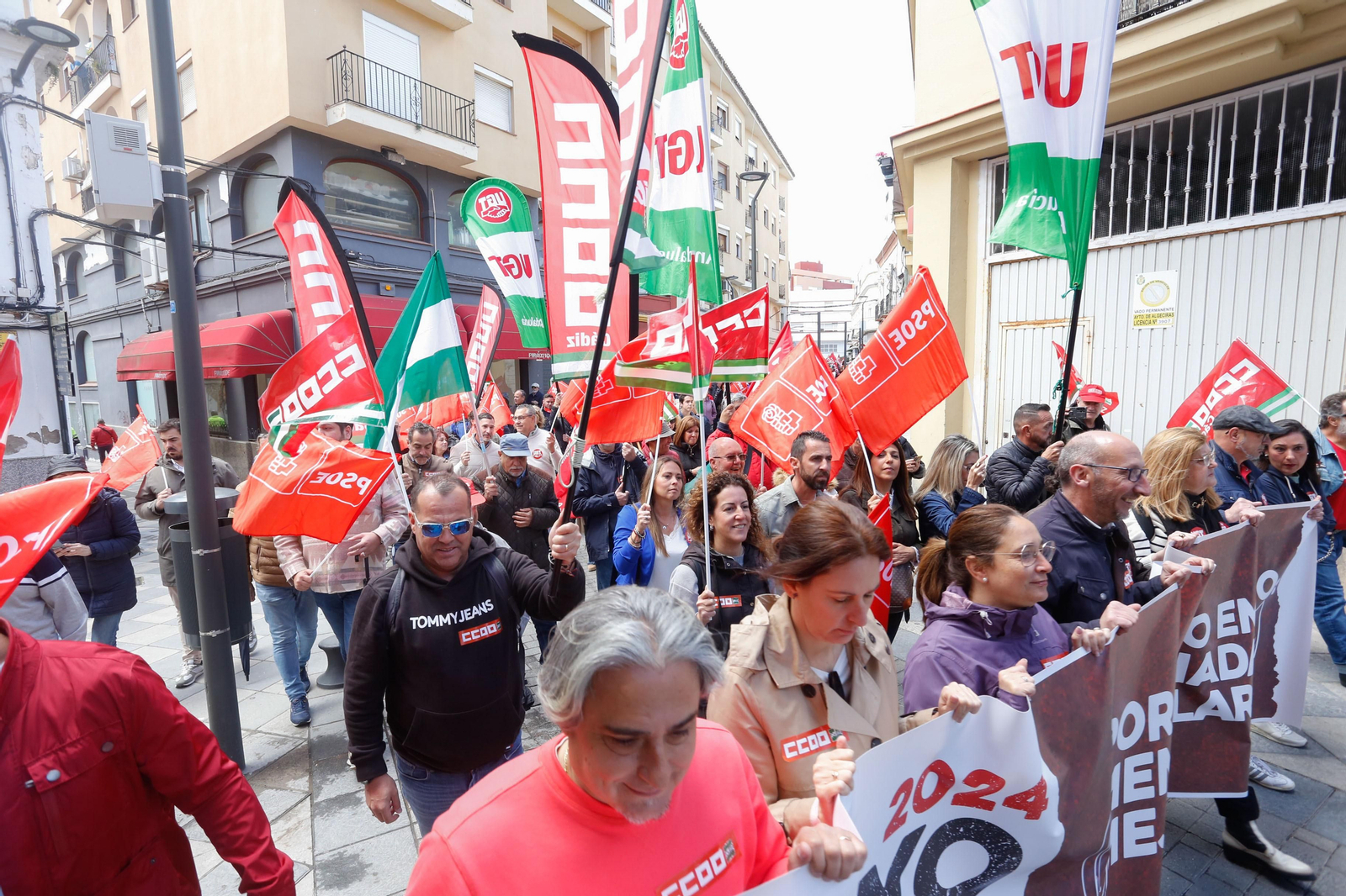 Fotos de la manifestación del Primero de Mayo en Algeciras