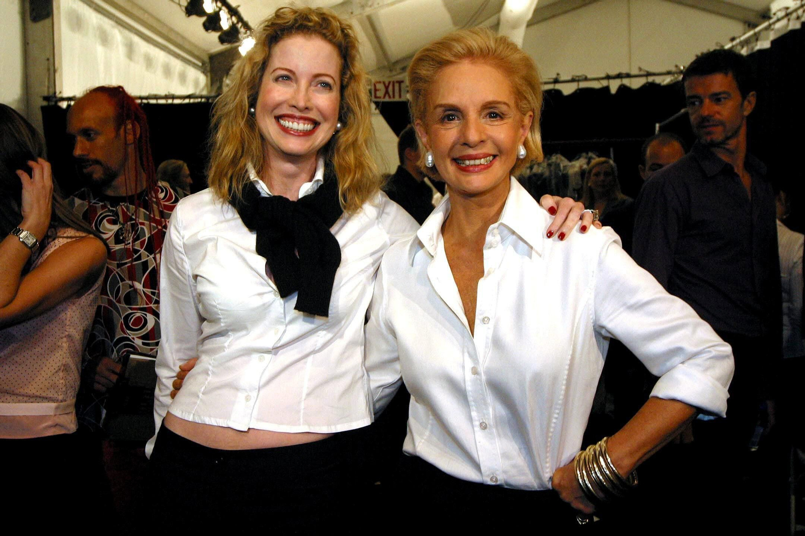 Diandra Luker, con Carolina Herrera en 2003.