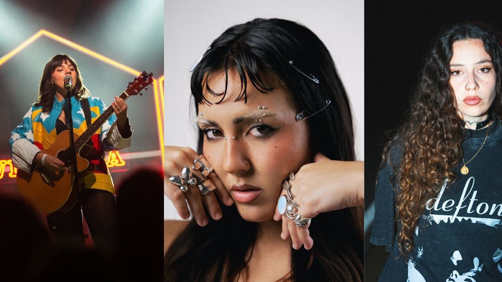 De izquierda a derecha, las cantantes: Nina Raku, Korashe y Anadie