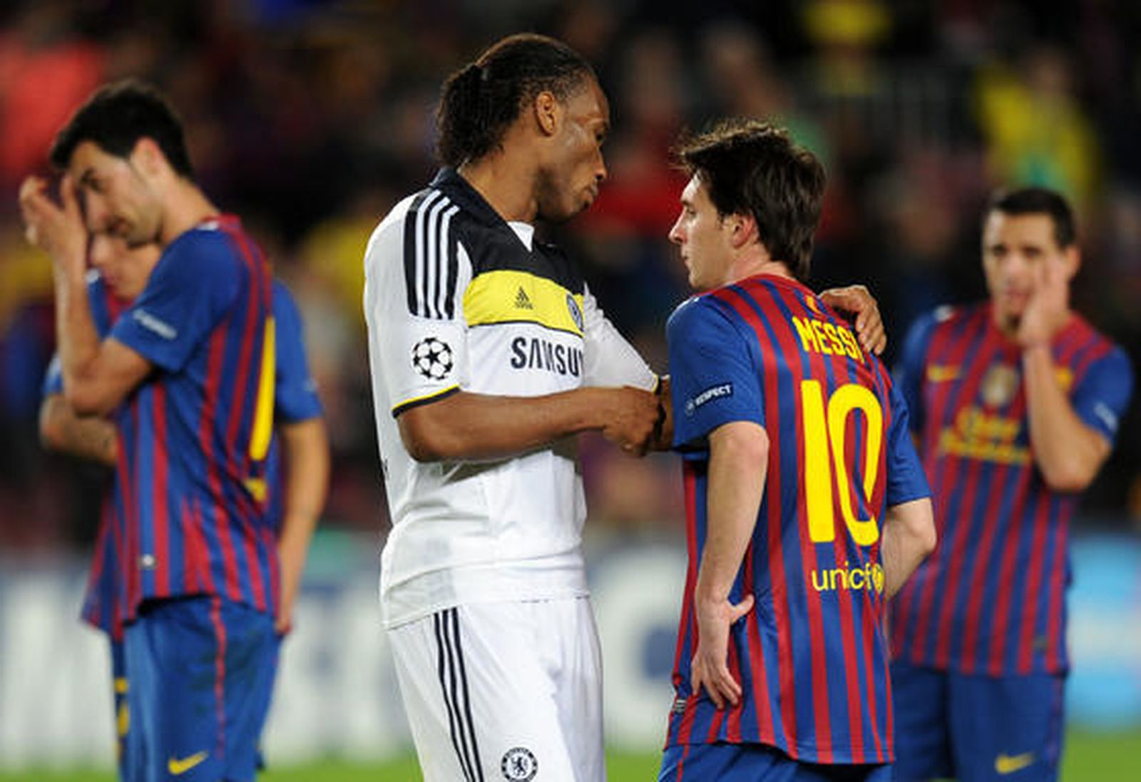 El Barcelona cae eliminado de la 'Champions' en semifinales ante el Chelsea (2-2). / AFP