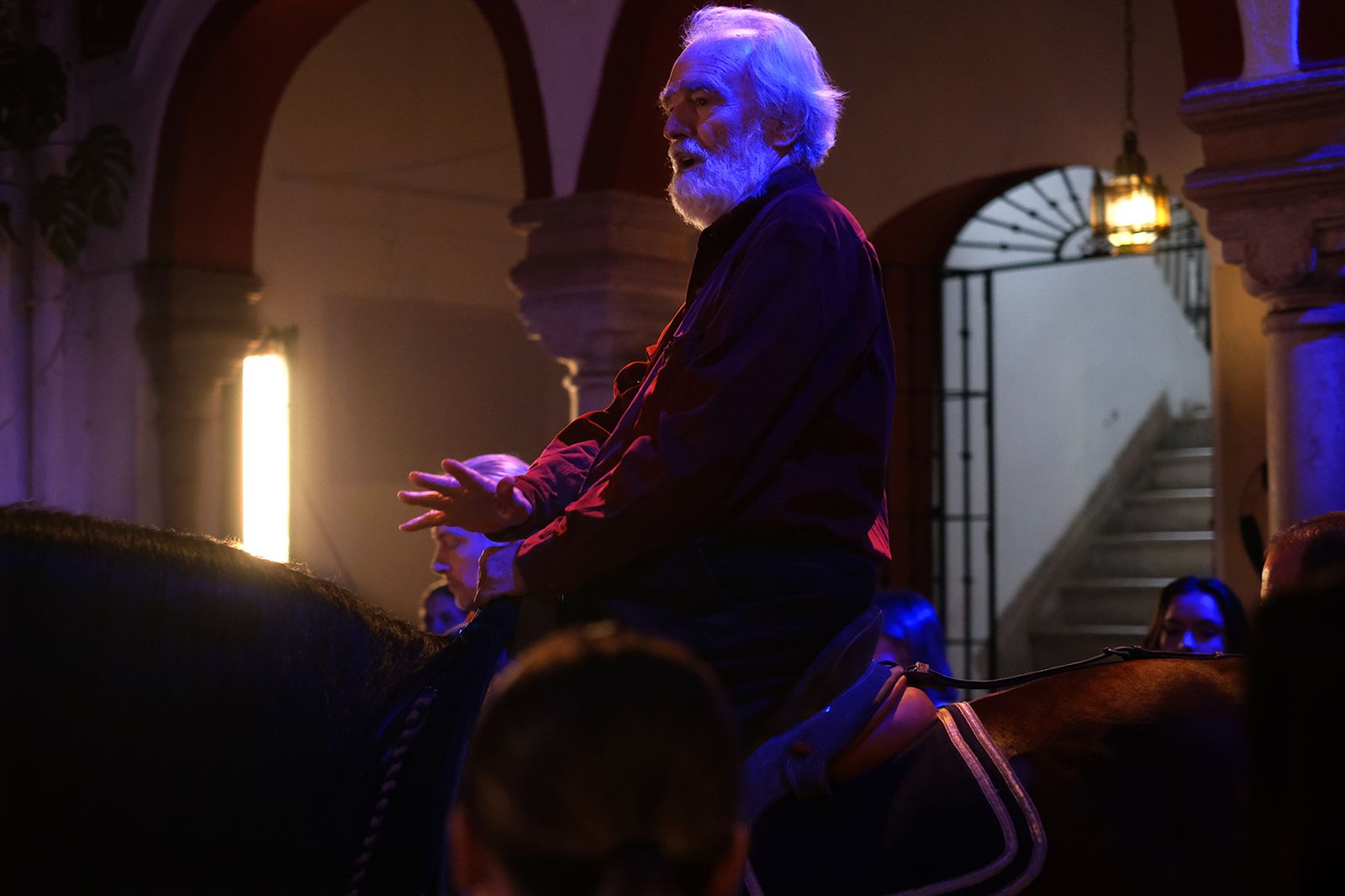 García Pelayo a caballo en una imagen de 'Siete Jereles'.