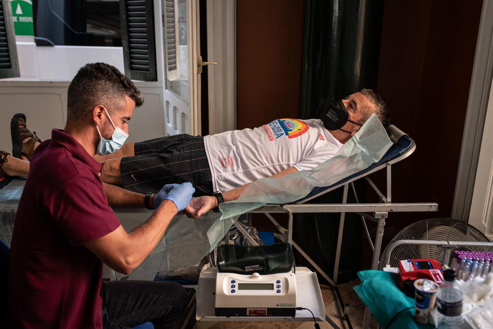 Imágenes de la segunda macrocolecta de sangre en la Casa Colón