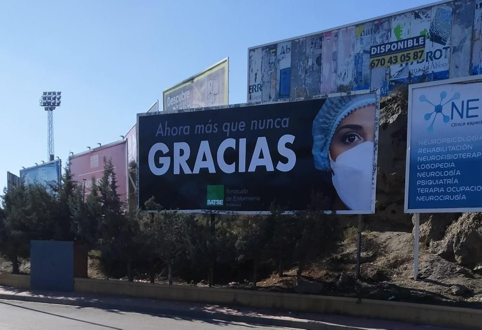 SATSE inicia una campaña en Andalucía para agradecer el trabajo de enfermeras y fisioterapeutas frente a la Covid