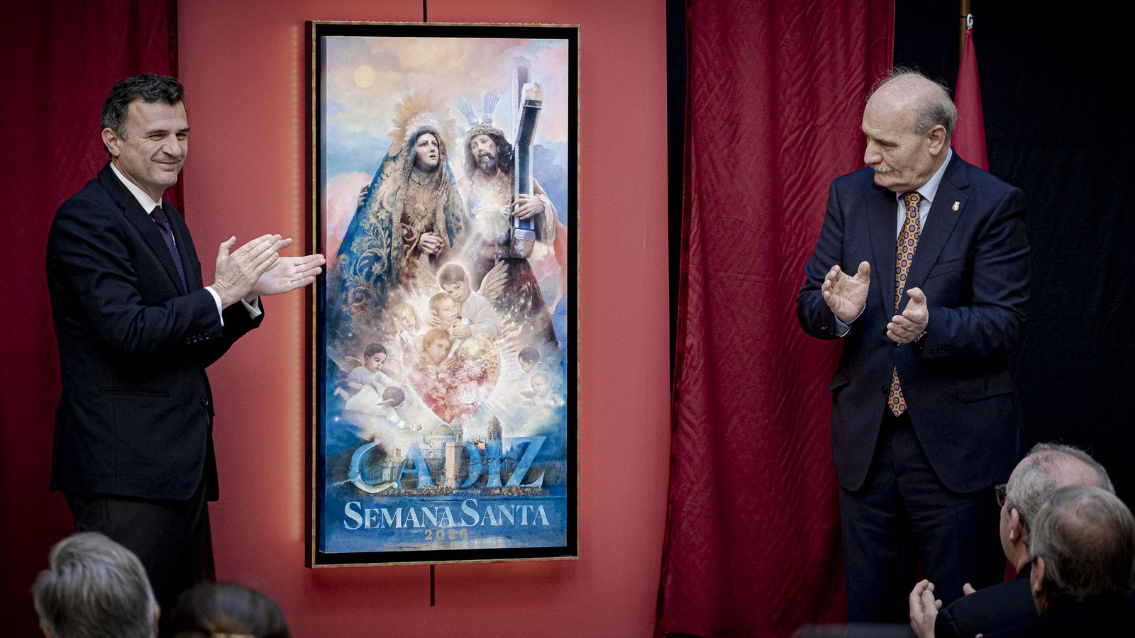 Las imágenes de la presentación del cartel y pregonero de la Semana Santa de Cádiz 2025