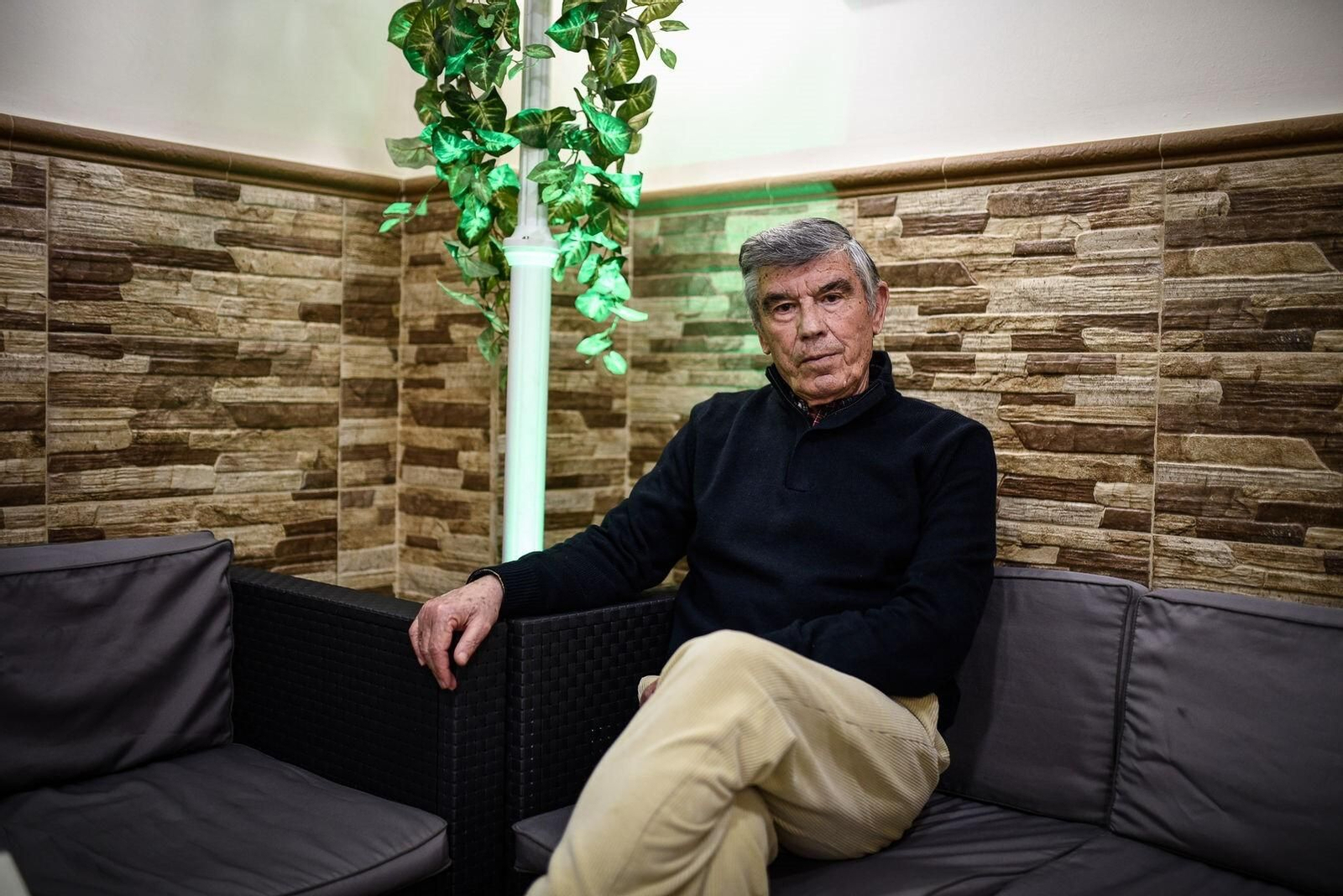 Julio Fernández Peguero, durante la entrevista con Huelva Información.