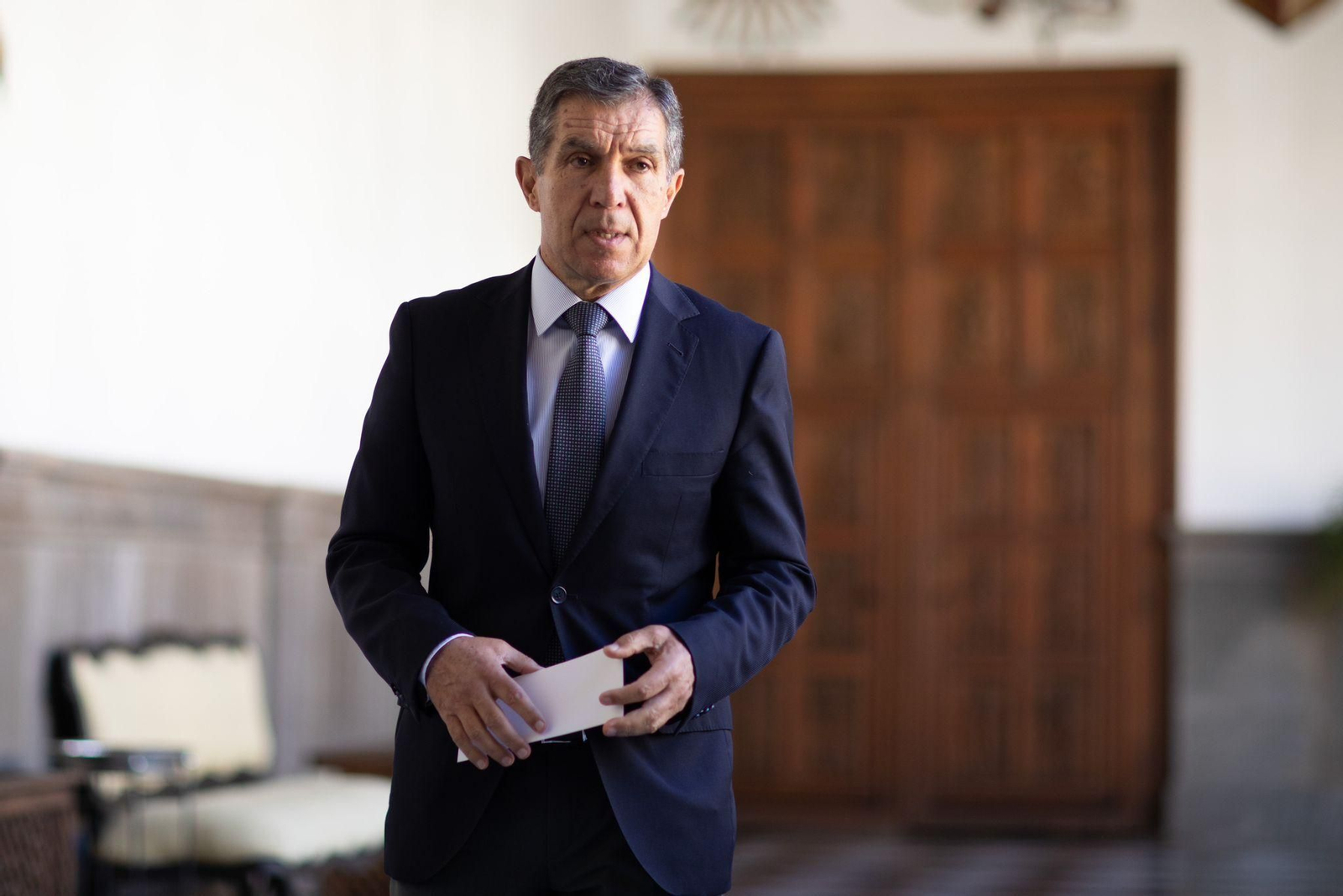 Lorenzo del Río, presidente del TSJA, en la presentación de la memoria de 2022. Lorenzo del Río, presidente del TSJA, en la presentación de la memoria de 2022.