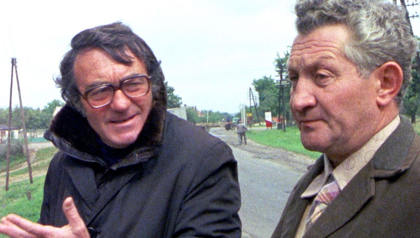 Claude Lanzmann y uno de los testigos del exterminio en los campos de concentración polacos.
