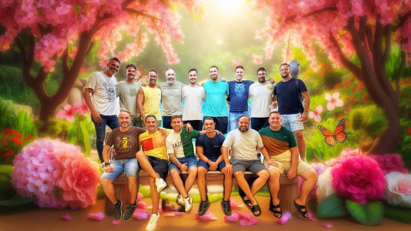 La comparsa 'Los wonderful'.