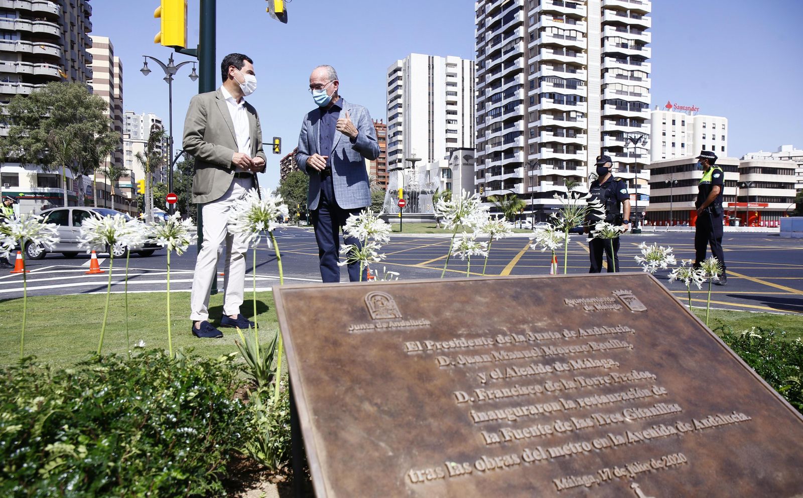 Fotos de la reinauguración de la avenida de Andalucía de Málaga, libre de obras 10 años después