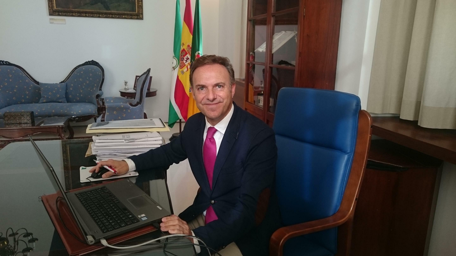 David de la Encina, en una imagen de principios de año, cuando aún era alcalde de El Puerto.