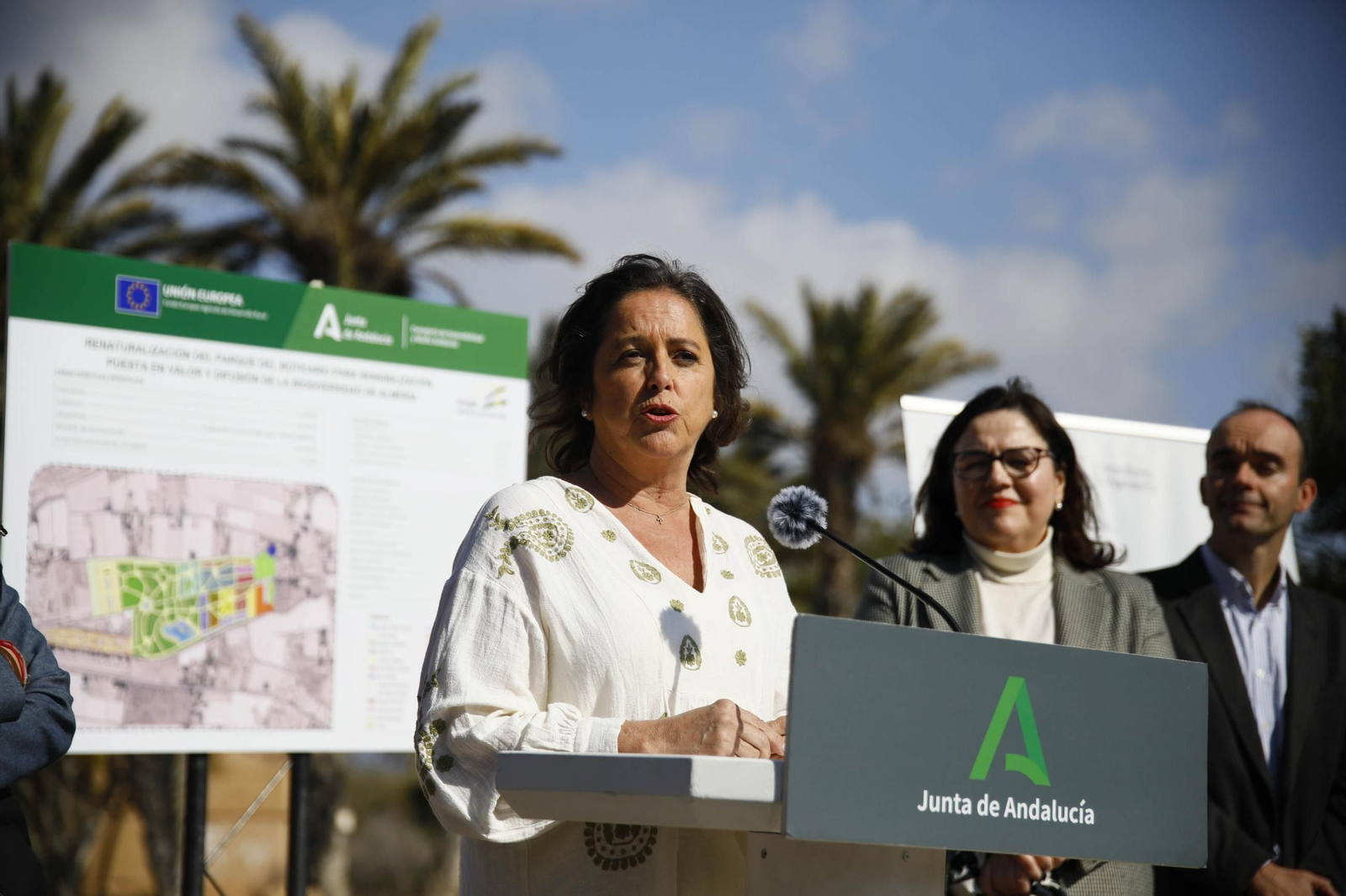 Imágenes de las obras en el parque del Boticario de Almería