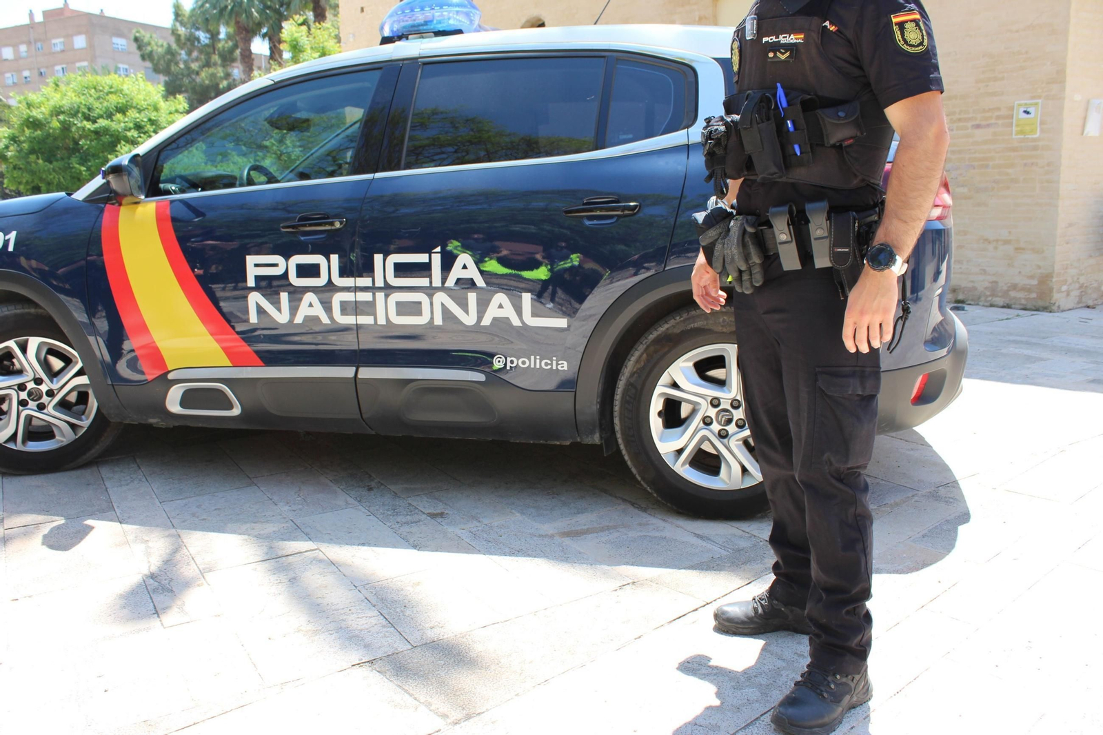 Imagen de archivo de un agente de la Policía Nacional.