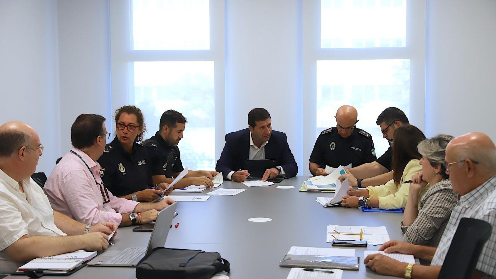 Imagen de la reunión de la Mesa Tecnica de Seguridad