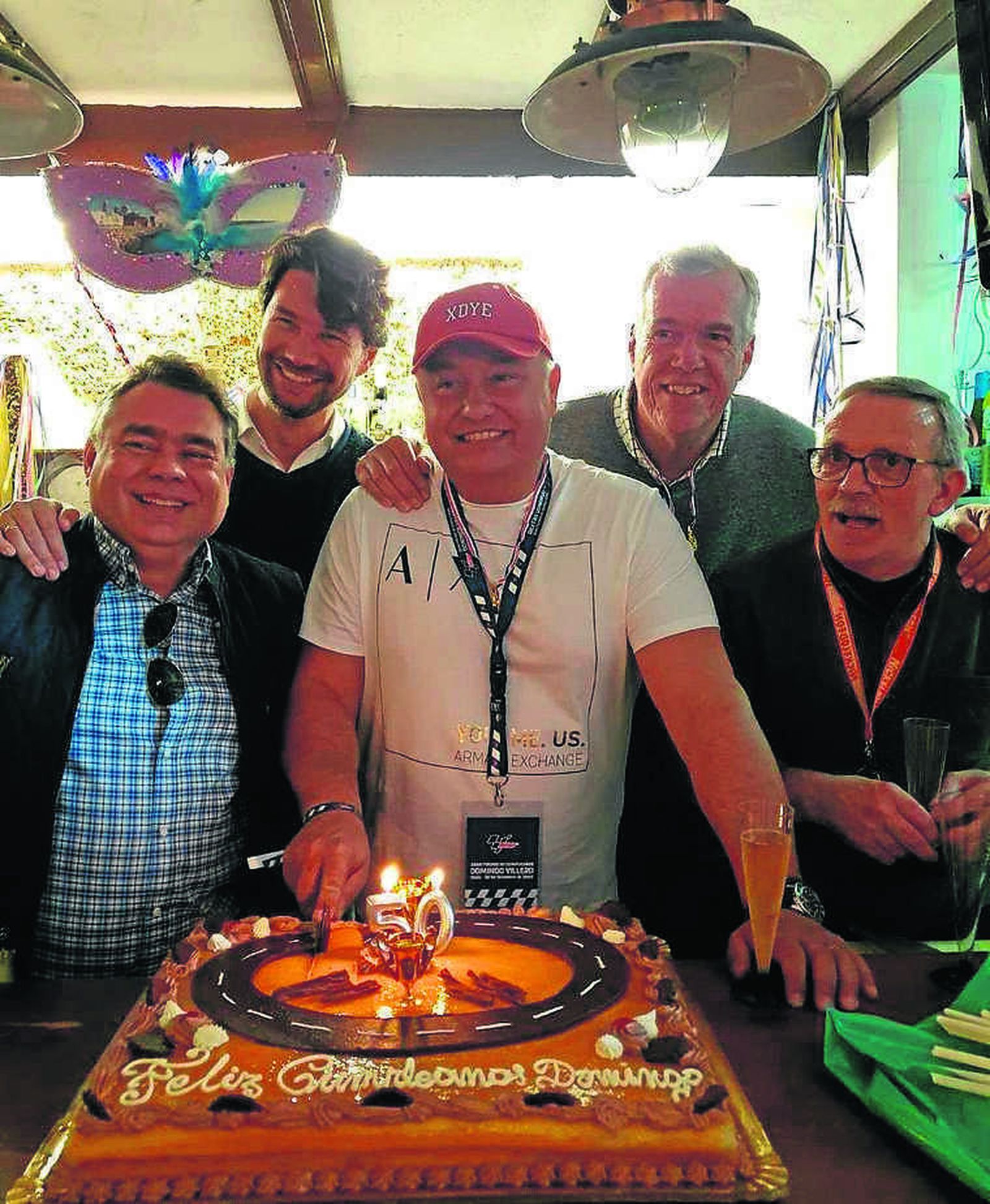 Luis Cabello, Jacob Jiménez, Domingo Villero, Johan van Vroenhoven y Miguel Gutiérrez.