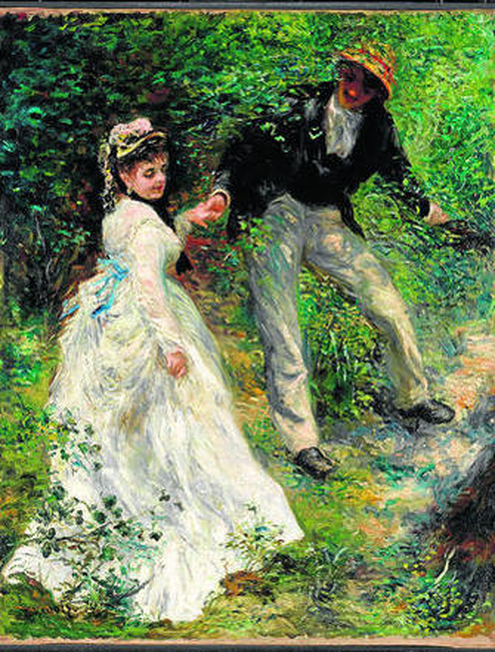 'La Promenade', un óleo de Pierre-Auguste Renoir fechado en 1870.