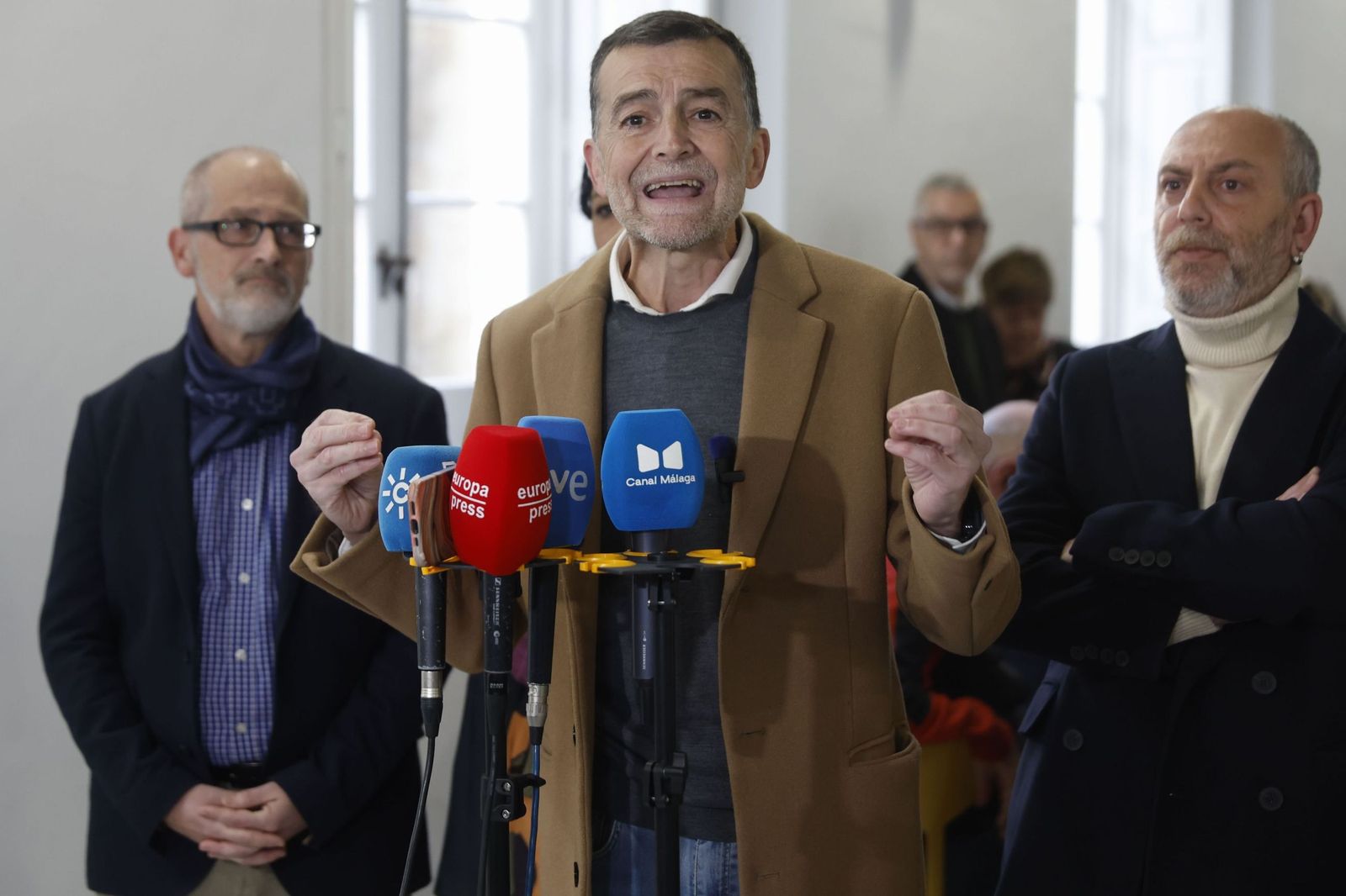 Maíllo, este domingo, en su acto en Málaga.