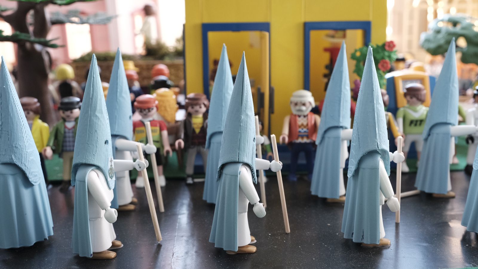 Inauguración de la exposición de playmobil de semana santa de Almería