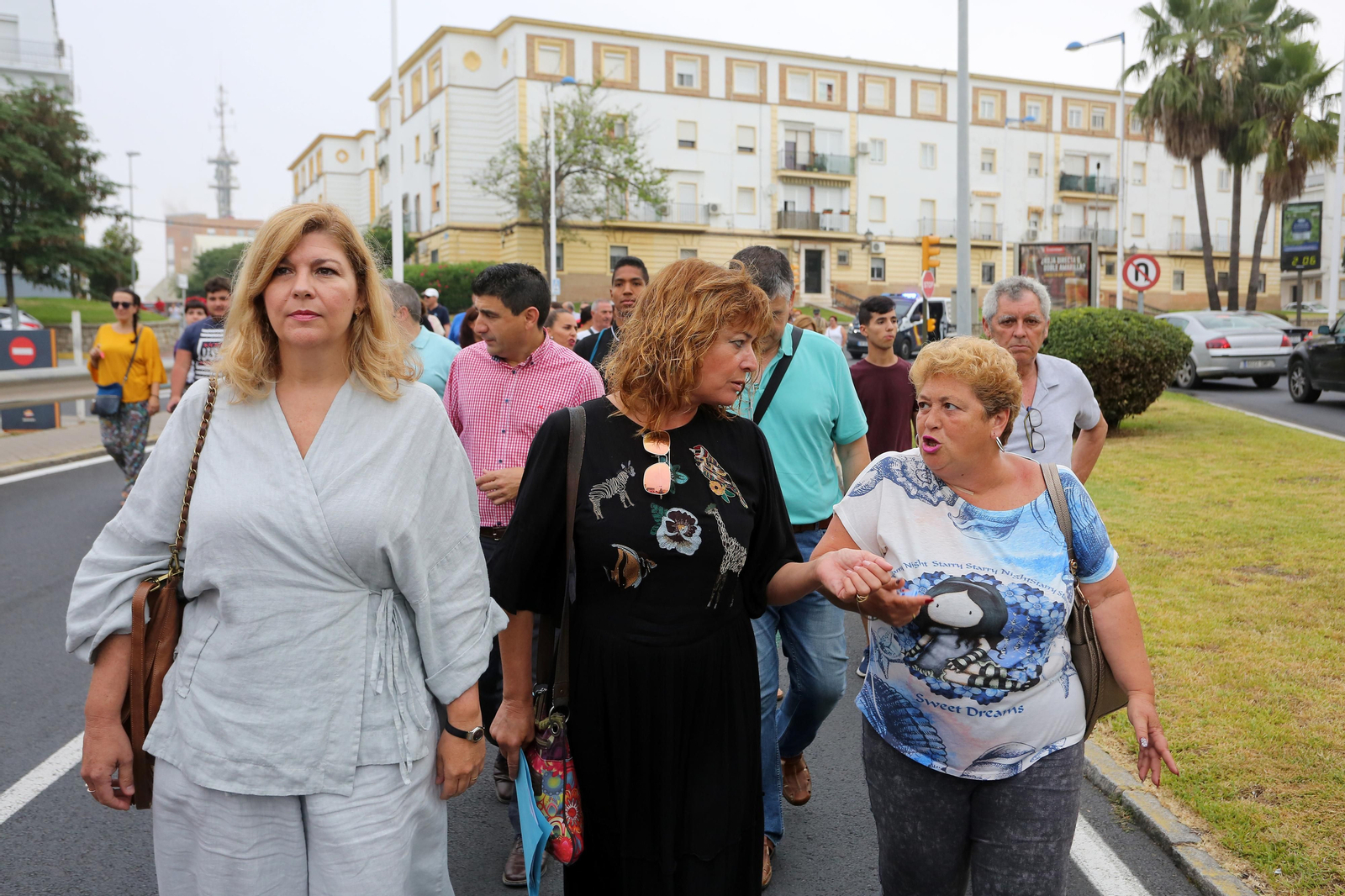 Más imágenes de la protesta de los minoristas del mercado de San Sebastián