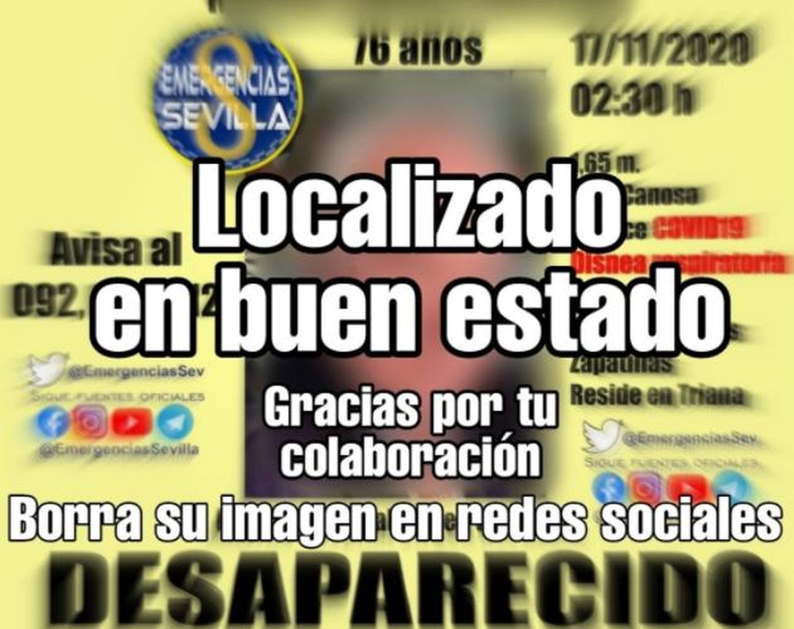 Localizado en buen estado el paciente de coronavirus desaparecido en el Virgen del Rocío