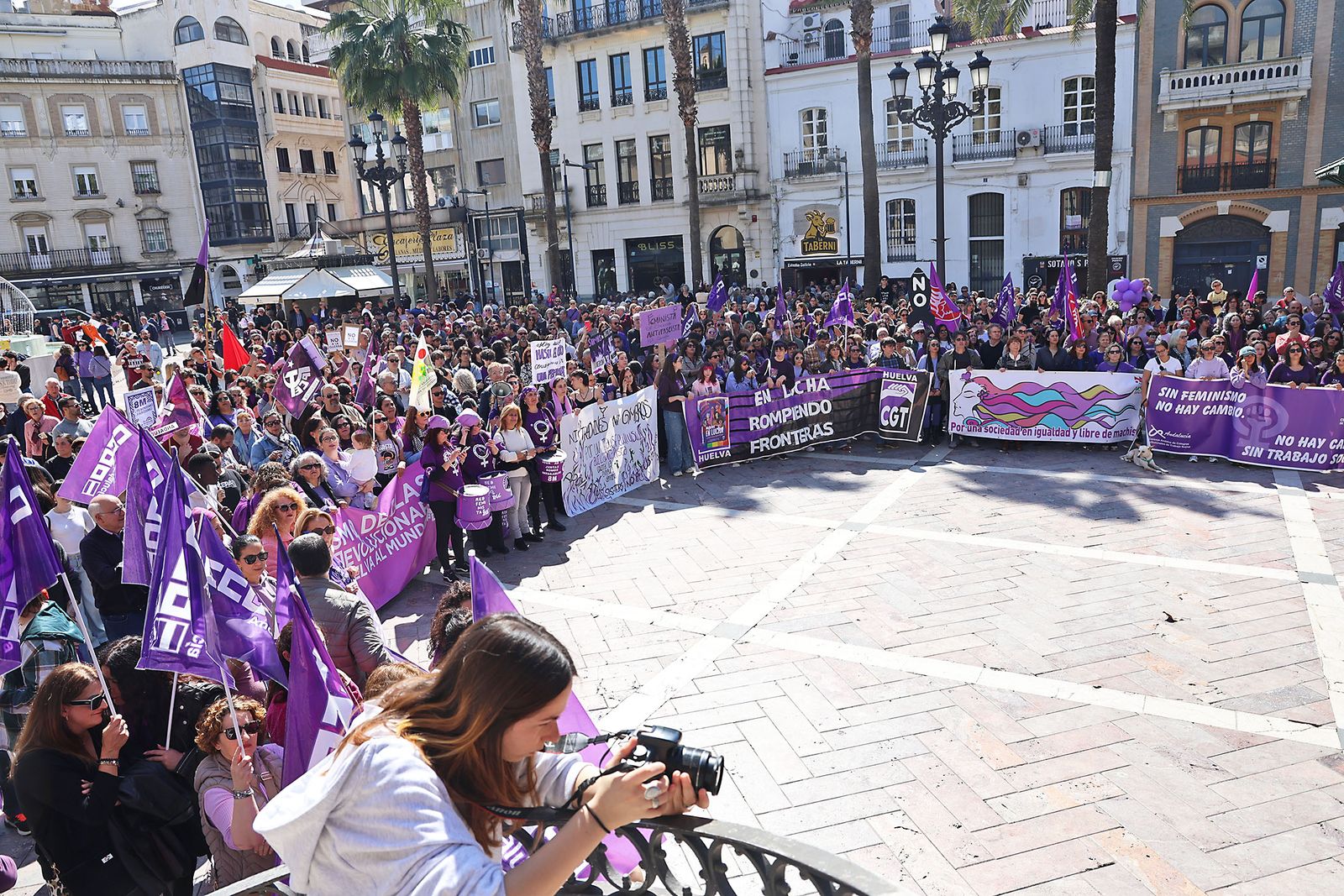 8M: Las fotografías de la manifestación del Día de la Mujer