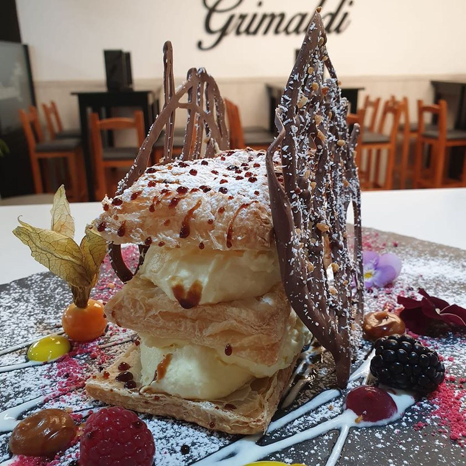 Postre de los Hermanos Grimaldi