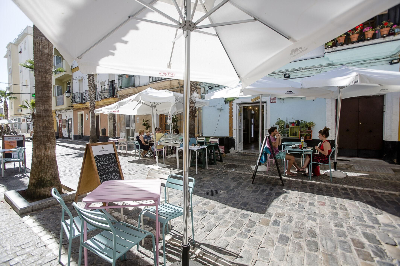 El Palmito Vintage, un mesón-bar de la calle de La Palma de Cádiz.
