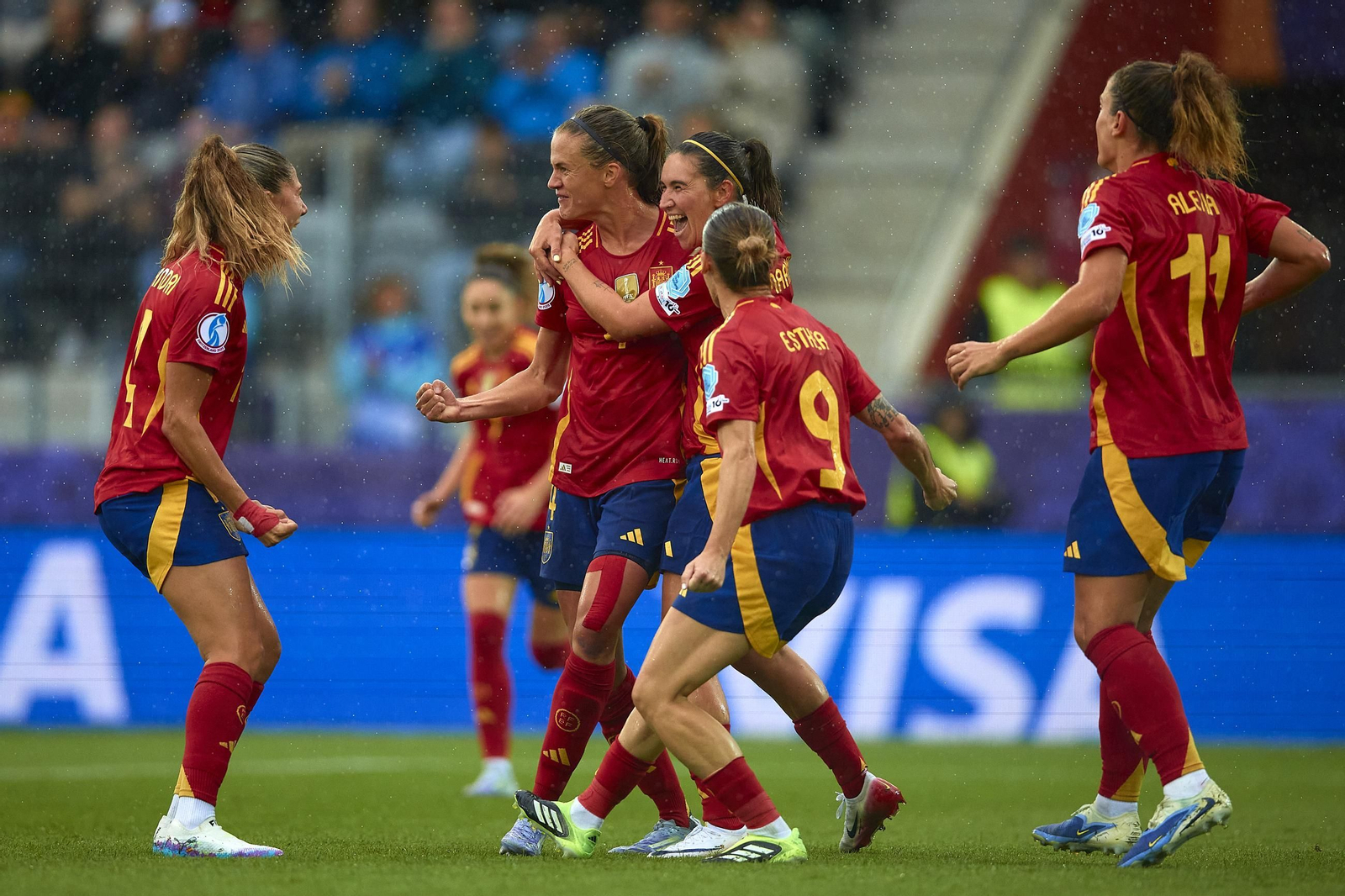 Las fotos de la goleada de España sobre Bélgica en la Eurocopa femenina
