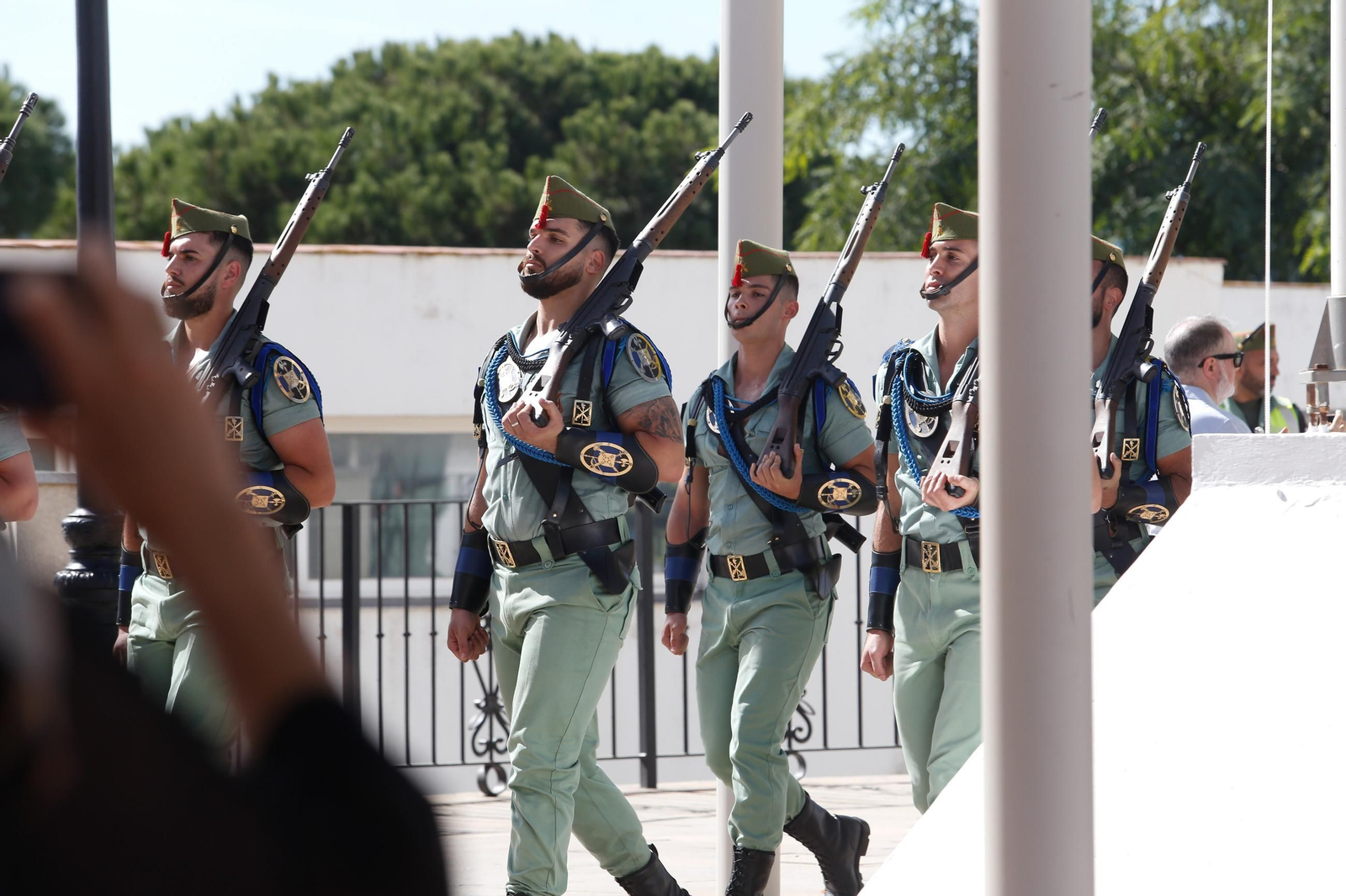 San Roque homenajea al Regimiento Pavía en su 30 aniversario, en imágenes