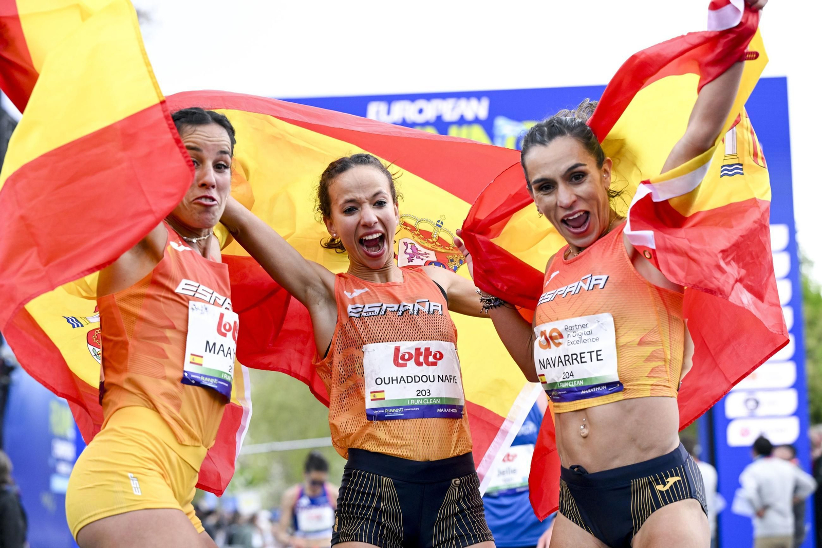 Las mejores fotos del histórico oro de Fátima  Ouhaddou en el Campeonato de Europa de maratón