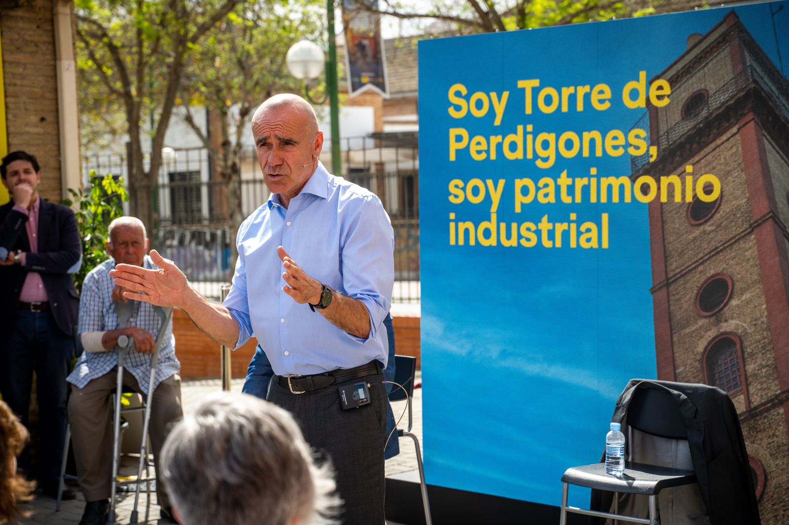 Antonio Muñoz, durante un acto celebrado este jueves en Torre de Perdigones.