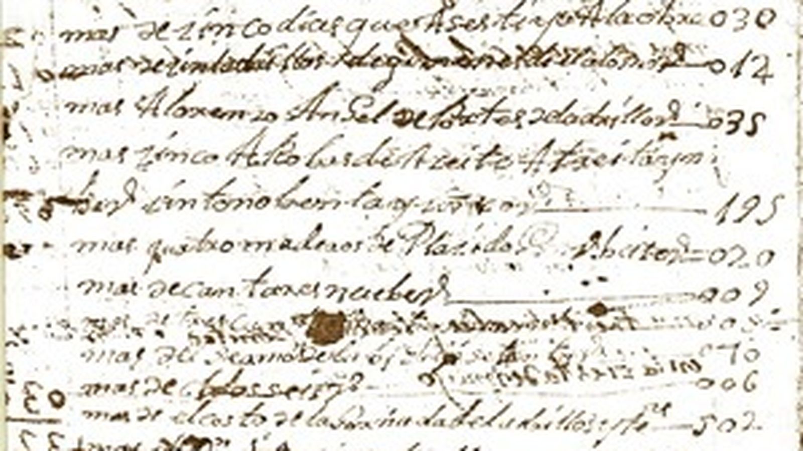 . Fragmento de un documento de la Hermandad de San Benito, cedido por el investigador José Rico.