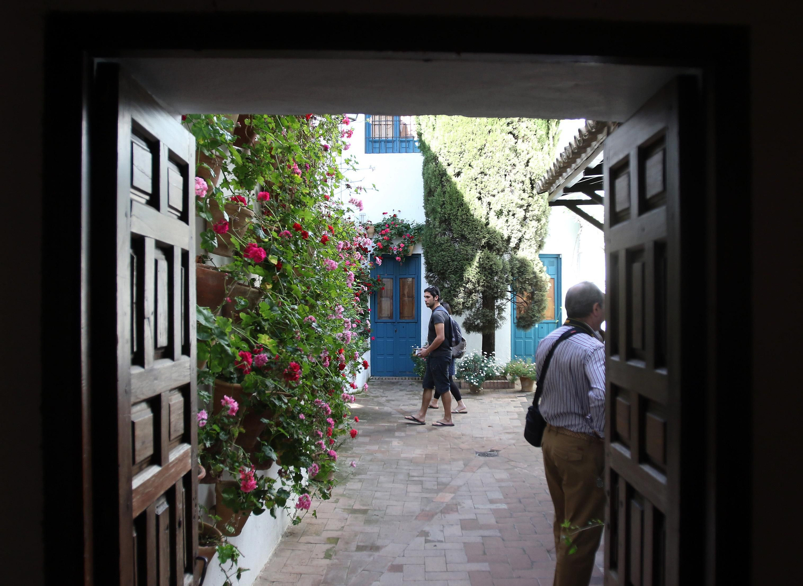 Entrada a uno de los patios del Palacio de Viana.