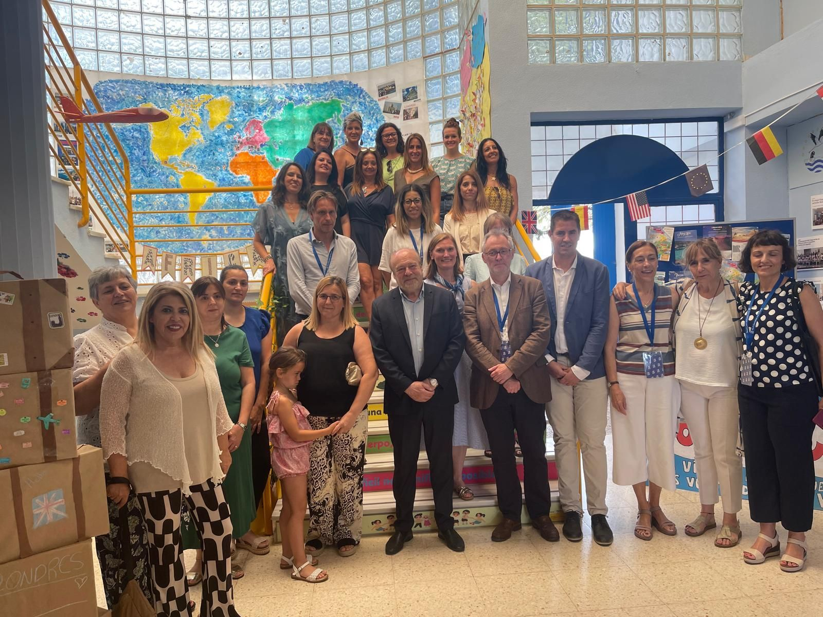 Mamen Sánchez, en el CEIP Virgen del Mar.