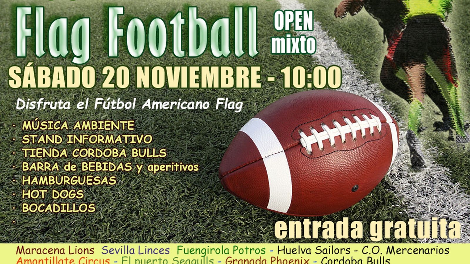 El cartel de la competición en Córdoba.